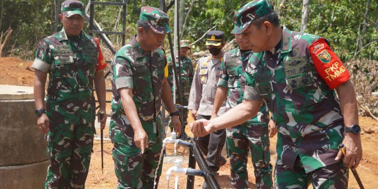 Ketua Tim Wasev Sterad Tinjau Progres TMMD Ke-121 Kodim Jambi. (Foto : ist)