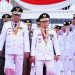 Hadiri Upacara Penurunan Bendera, Gubernur Al Haris Tegaskan Bangun Bangsa Dengan Persatuan. (Foto : ist)