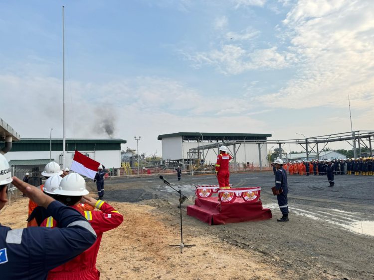 Rayakan HUT Ke-79 RI, SKK Migas Sumbagsel Laksanakan Upacara di 3 Titik Lokasi KKKS. (Foto : ist)