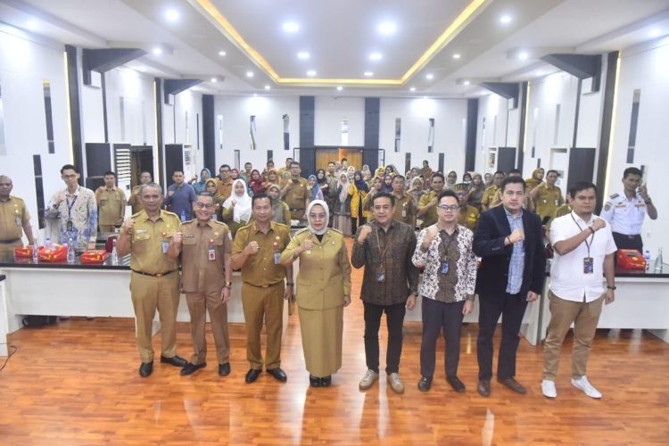 Komit Kelola Sampah Bernilai Ekonomis, Pemkot Jambi dan Pegadaian Gelar Sosialisasi Bank Sampah. (Foto : ist)