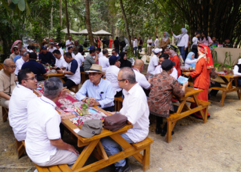 BI Provinsi Jambi Ajak Peserta Konsultasi Regional PDRB-ISE Se-Sumatera 2024 Nikmati Candi Muarajambi. (Foto : ist)