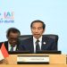 Presiden Joko Widodo menyampaikan pandangannya saat Joint Leaders Session Indonesia-Africa Forum (IAF) II and High-Level Forum on Multi-Stakeholder Partnerships (HLF MSP) di Nusa Dua, Bali, Senin (2/9/2024). Forum HLF MSP and Indonesia-Africa Forum II tersebut menyelenggarakan 12 event secara paralel dan 17 event pendamping yang dihadiri delegasi dari 24 negara. ANTARA FOTO/Media Center IAF II-HLF MSP/Galih Pradipta/nym.