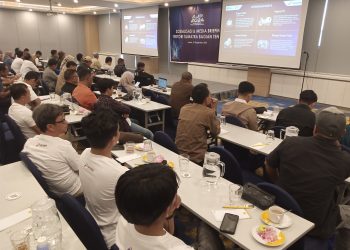Puluhan Jurnalis Jambi Ikuti Sosialisasi-Media Briefing AJP 2024. (Foto : Rolan - sinarjambi.com)