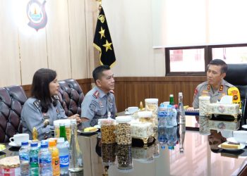 Kapolda Sambut Silaturahmi Kakanwil Kemenkumham Jambi. (Foto : ist)