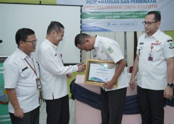 Wujudkan Cinta Statistik, BPS Bersama Pemkot Jambi Gelar Sosialisasi Dan Canangkan Kelurahan Cantik. (Foto : ist)