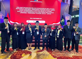 Dilantik Dirjen AHU, MPWN Jambi Siap Awasi dan Bina Notaris. (Foto : ist)