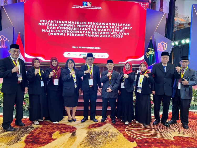 Dilantik Dirjen AHU, MPWN Jambi Siap Awasi dan Bina Notaris. (Foto : ist)