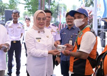 Pemkot Jambi Luncurkan Bayar Parkir Sistem QRIS. (Foto : ist)