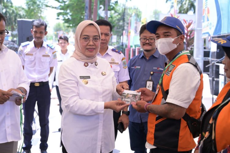 Pemkot Jambi Luncurkan Bayar Parkir Sistem QRIS. (Foto : ist)