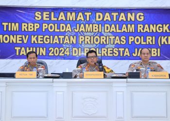 Tim RBP Polda Jambi Gelar Mone KPP di Polresta Jambi. (Foto : ist)