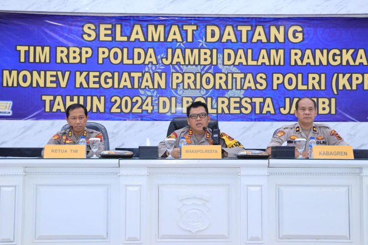 Tim RBP Polda Jambi Gelar Mone KPP di Polresta Jambi. (Foto : ist)