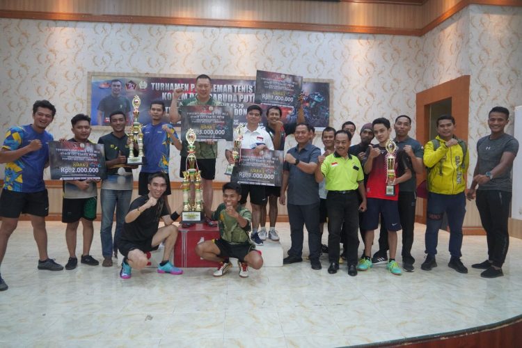 Turnamen Tenis Meja Korem Gapu Meriahkan HUT Ke-79 TNI. (Foto : ist)