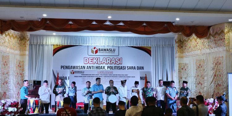 Bawaslu Sumbar Tegaskan Netralitas ASN dan Tolak Politisasi SARA di Pilgub 2024. (Foto : ist)