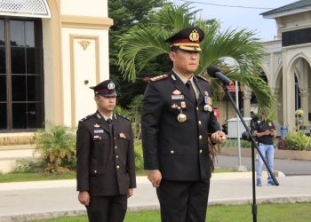 Kapolresta Jambi Pimpin Upacara Peringatan Hari Kesaktian Pancasila. (Foto : ist)