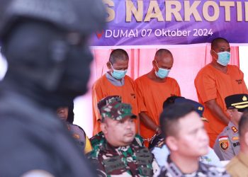 Kaki Tangan Tergiur Rupiah Tokoh Masyarakat Bengkalis Selaku Bandar Narkoba. (Foto : ist)
