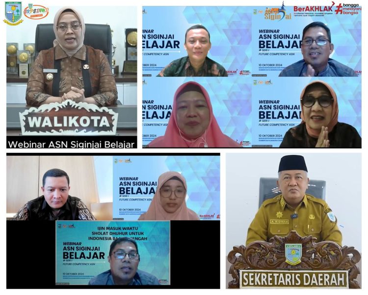 Pemkot Jambi Gelar Webinar Kompetensi Aparatur, Cetak ASN Unggul dan Berdaya Saing. (Foto : ist)