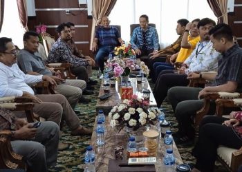 Pj Bupati Merangin Hadiri Exit Meething Bersama Tim Auditor BPK RI. (Foto : ist)