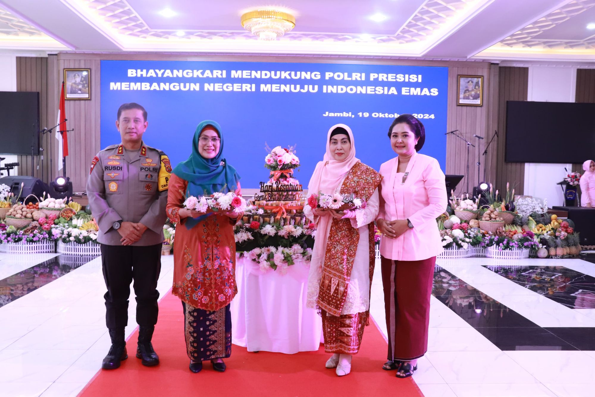 Polda Jambi Syukuran HKGB Ke-72. (Foto : ist)