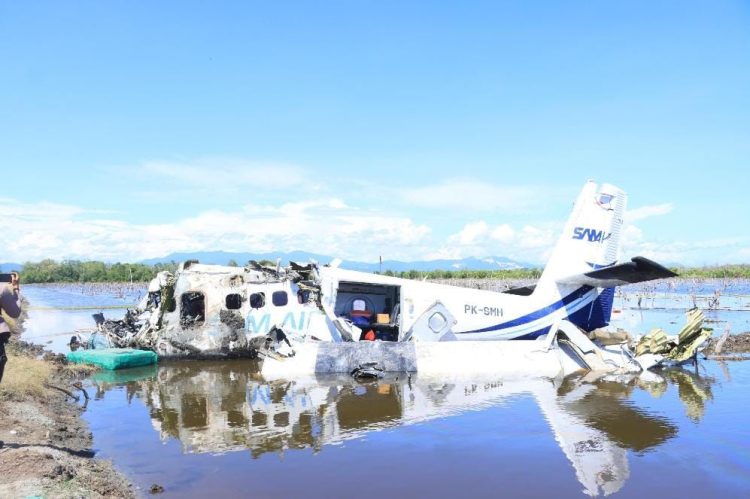 Identifikasi Korban Pesawat Jatuh, Polda Gorontalo Kerahkan Tim Inafis. (Foto : ist)