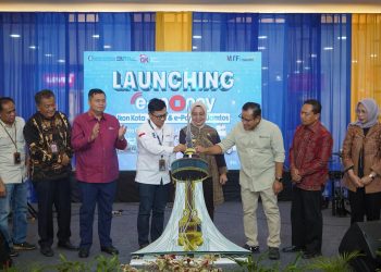 Luncurkan E-Money Ikon Kota Jambi. (Foto : ist)