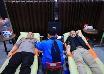 Hari Jadi Ke-73, Divhumas Polri Gelar Donor Darah Bersama Insan Pers. (Foto : ist)