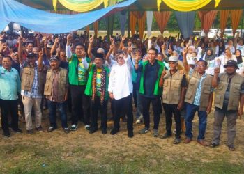 Fadhiel Arief Turun Gunung, Jadi Jurkam Nalim-Nilwan di Merangin. (Foto : Yazdi - sinarjambi.com)