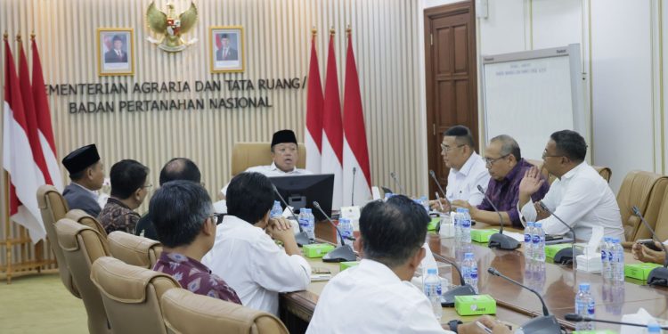 Menteri Nusron Perkuat Kolaborasi untuk Percepatan RTR dan PTSL. (Foto : ist)