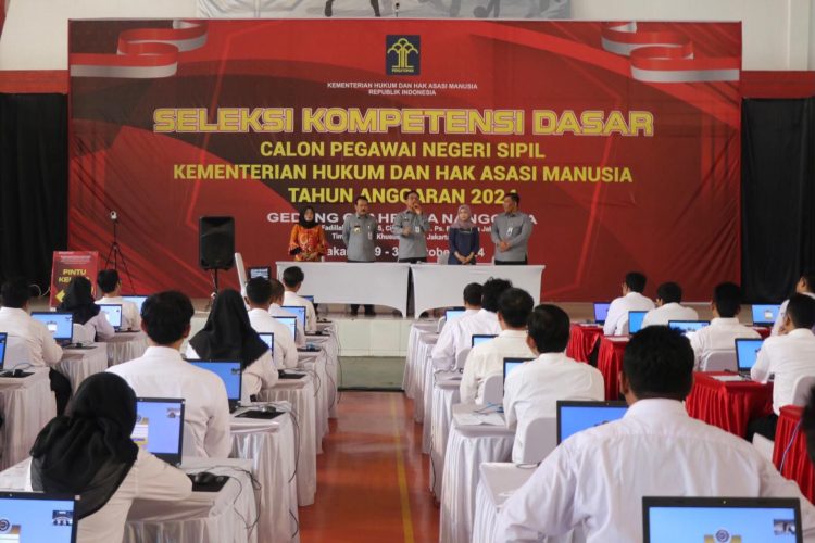 Sekjen Kemenkumham Ajak Peserta SKD CPNS untuk Memberikan Usaha Terbaik. (Foto : ist)