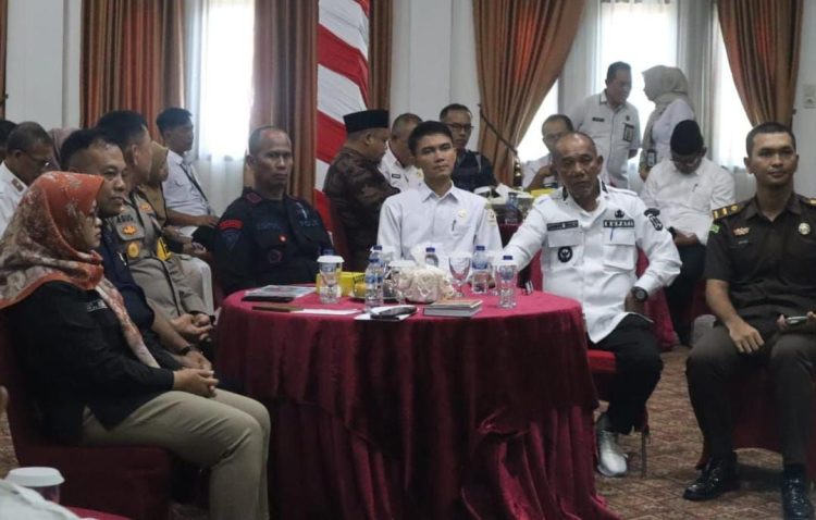 Pj Bupati Merangin Pimpin Rakor Persiapan Pilkada Serentak 2024. (Foto : ist)