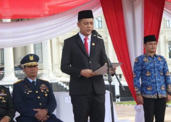 Ketua DPRD Sementara Bacakan Ikrar Kesaktian Pancasila. (Foto : ist)