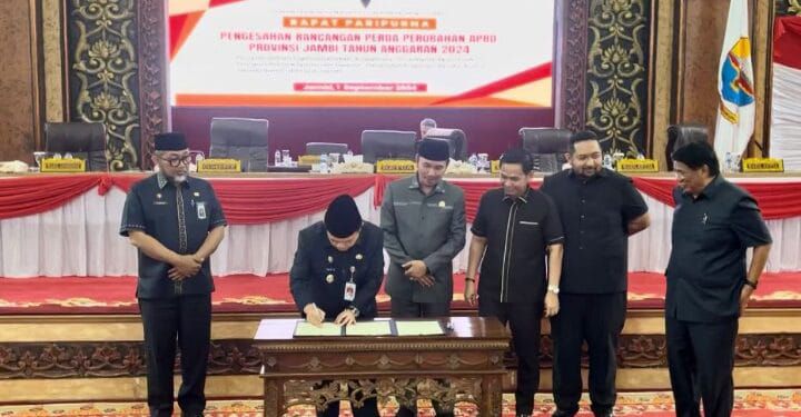DPRD Jambi Sahkan APBD Perubahan 2024. (Foto : ist)