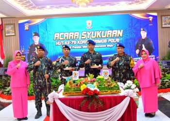 Polda Jambi gelar syukuran HUT Ke-79 Korps Brimob Polri. (Foto : ist)