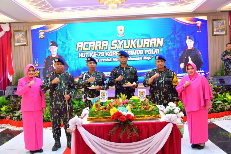 Polda Jambi gelar syukuran HUT Ke-79 Korps Brimob Polri. (Foto : ist)