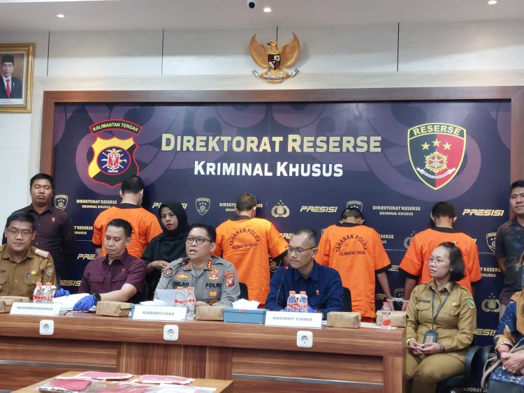 Kabid Humas Polda Kalteng Kombes Pol Erlan pimpin jumpa pers. (Foto : ist)