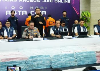 Sita Rp78,1 Miliar dari Judol Internasional, Komitmen Polri atas Asta Cita Presiden Prabowo. (Foto : ist)