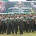 Tradisi Penyambutan Danrem Gapu Brigjen TNI Heri Purwanto dan Pelepasan Brigjen TNI Rachmad. (Foto : ist)