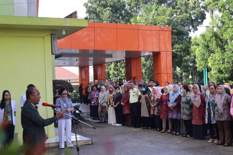 Pj Bupati Apel Silaturahmi di RSD Kol Abundjani Bangko. (Foto : ist)