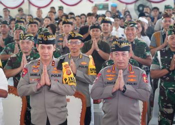 Kapolri - Panglima TNI Ikuti Doa Bersama Lintas Agama Sukseskan Pilkada 2024. (Foto : ist)