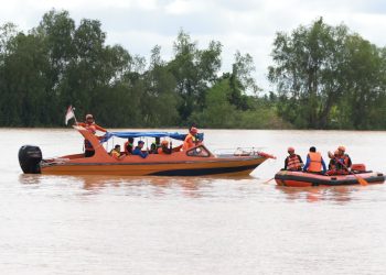 Kantor SAR Jambi Gelar Latsargab Kecelakaan Kapal. (Foto : ist)