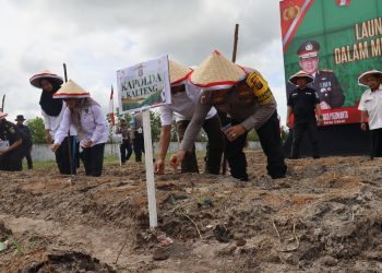 Dukung Asta Cita Presiden, Polda Kalteng Launching Gugus Tugas Ketahanan Pangan. (Foto : ist)