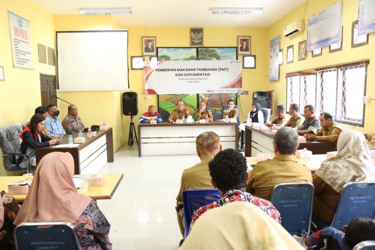 Pertamina EP Jambi Dukung Percepat Penurunan Stunting di Kumpeh Ulu dengan PMT. (Foto : ist)