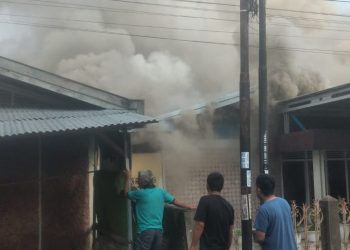 Kompor Meledak di Thehok, Pemilik Rumah Alami Luka Bakar. (Foto : ist)