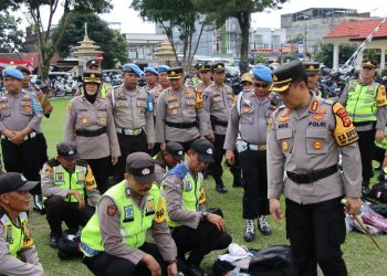 492 Personel Gabungan Siap Amankan Pilkada Serentak 2024 Kota Jambi. (Foto : ist)
