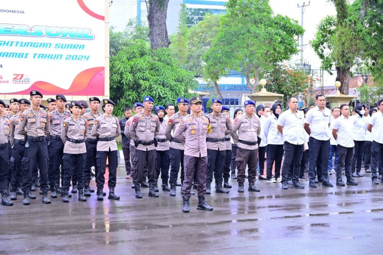 Hari Ini Pencoblosan Pilkada Serentak, Polda Jambi Siagakan Personel. (Foto : ist)