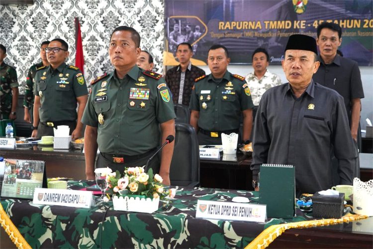 Danrem Gapu Ikuti Rapat Purna TMMD ke-45 Tahun 2024. (Foto : ist)