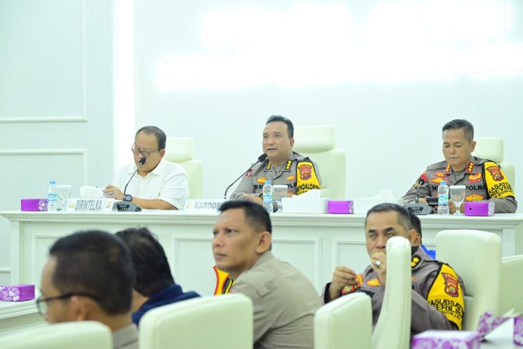 Polda Jambi Gelar Rapat Koordinasi Internal Kesiapan Ops Nataru 2024. (Foto : ist)