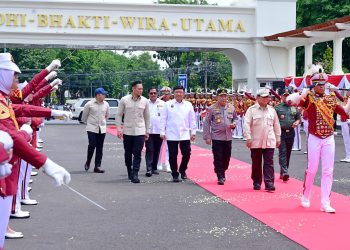Presiden Prabowo Disambut Meriah di Pembukaan Apel Kasatwil Polri 2024. (Foto : ist)