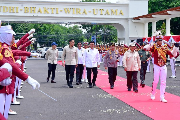 Presiden Prabowo Disambut Meriah di Pembukaan Apel Kasatwil Polri 2024. (Foto : ist)