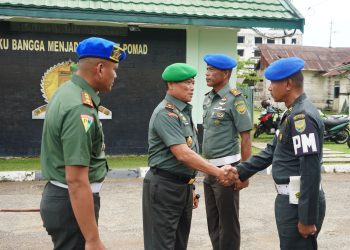 Sambangi Denpom II/2 Jambi, Ini Pesan Danrem Gapu. (Foto : ist)