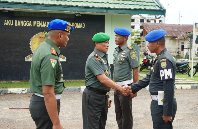 Sambangi Denpom II/2 Jambi, Ini Pesan Danrem Gapu. (Foto : ist)